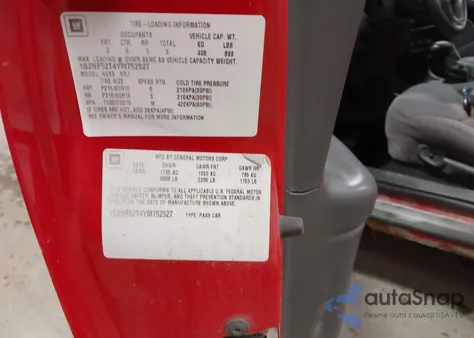 1999 Pontiac Grand Am Se1 z USA, uszkodzony, nr VIN 1G2NE52EXXM863294